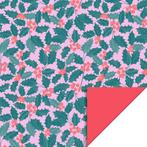 HOP - Cadeaupapier 70 cm - X-mas - Holly Leaves - Red, Diversen, Nieuw