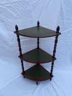 Étagère - Hout, Leder - hoekrek, Antiek en Kunst