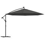 Tuinparasol LED Antraciet 350cm | Retourdeal | 40% Korting, Tuin en Terras, Ophalen of Verzenden, Nieuw, 3 tot 4 meter, Zweefparasol