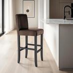 Barkruk van kunstleer - bruin, Set van 6, Verzenden, Nieuw