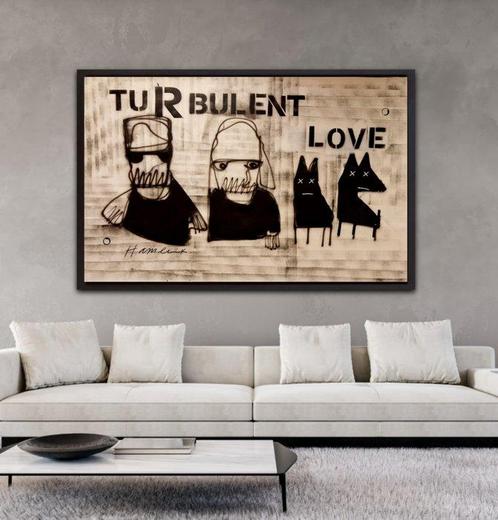 Hamelink - Turbulent Love, Antiek en Kunst, Kunst | Schilderijen | Modern