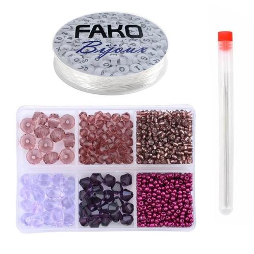 Fako Bijoux® - DIY Kralen Set - Glas Kralen Set - Sieraden, Hobby en Vrije tijd, Kralen en Sieraden maken, Verzenden