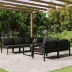 vidaXL 8-delige Loungeset met kussens aluminium, Tuin en Terras, Tuinsets en Loungesets, Verzenden, Nieuw, Aluminium, Loungeset