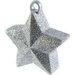 Ballon gewichtje zilveren glitter ster - Ballonnen, Hobby en Vrije tijd, Feestartikelen, Verzenden, Nieuw