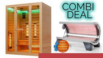 Infrarood Sauna RedSun + Zonnebank Hapro UV+Collageen beschikbaar voor biedingen