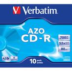 Verbatim CD-R AZO Crystal discs in Jewel Case -, Nieuw, Ophalen of Verzenden