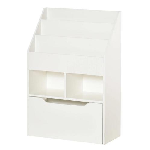 TRUUSK Kinderboekenkast met Lade en 3 Opbergvakken - Opbergr, Kinderen en Baby's, Kinderkamer | Commodes en Kasten, Nieuw, Verzenden