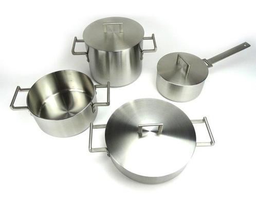 Alessi - Jasper Morrison - Kookpottenset - Convivio - 18/10, Antiek en Kunst, Antiek | Meubels | Stoelen en Banken
