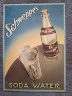 Blikken reclamebordje Schweppes - Reclamebord - Genval