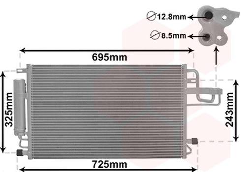 LUCHTCONDENSATOR VOOR HYUNDAI TUCSON 2005-2009 976062E000, Auto-onderdelen, Airco en Verwarming, Nieuw, Ophalen of Verzenden