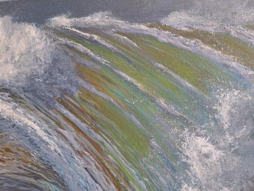 Mike Woning - Wave painting: Hulk smash, Antiek en Kunst, Kunst | Schilderijen | Modern