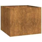 Roest Staal Plantenbak | Tweedekansje 55% | Duurzaam, 100 cm of meer, Vierkant, Nieuw, Ophalen of Verzenden