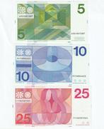 Nederland. Juliana. Bankbiljetten 5, 10 & 25 gulden Vondel, Postzegels en Munten, Munten | Nederland