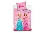 Sleepykids - Barbie Dekbedovertrek - Roze - 140x200 + 60x70, Nieuw, Verzenden