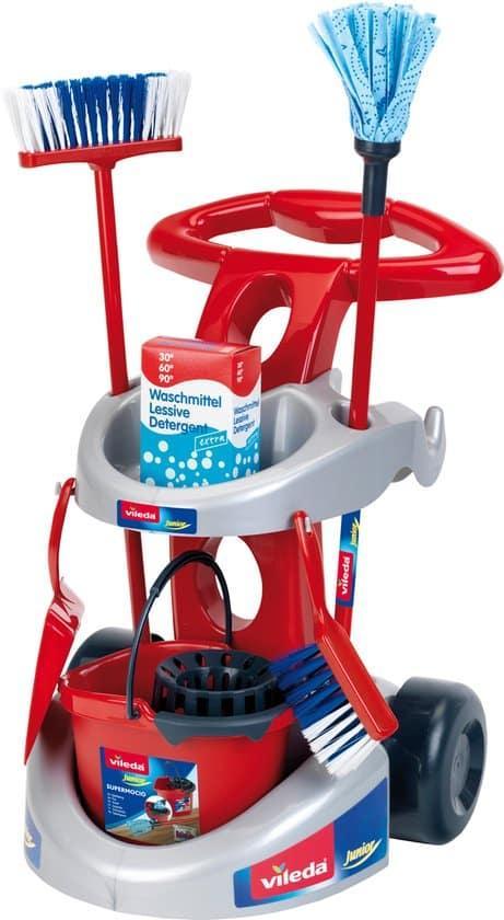 Klein Toys Vileda reinigingswagen - dweil, bezem en, Hobby en Vrije tijd, Gezelschapsspellen | Overige, Zo goed als nieuw, Ophalen of Verzenden