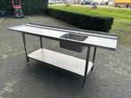 Aanvoertafel met wasbak
