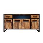 Dressoir Mangohout Tristan 180 cm, Huis en Inrichting, Kasten | Dressoirs, Verzenden, 150 tot 200 cm, Nieuw, Industriële meubels