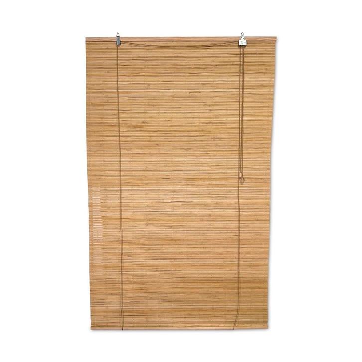 Bamboe rolgordijn Freddy - Naturel - 150 x 220 cm - Bamelle, Huis en Inrichting, Stoffering | Gordijnen en Lamellen, Nieuw, Verzenden