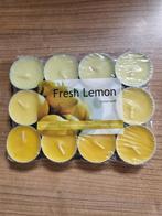 Eda Theelicht Fresh Lemon 12 stuks per pak., Nieuw, Verzenden