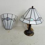 Tafellamp (2) - Tiffany-stijl - Glas-in-lood - Tafellamp en