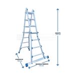 Nieuwe vouwladder 4x4, Doe-het-zelf en Verbouw, Ladders en Trappen, Nieuw, Ladder, Ophalen of Verzenden, Opvouwbaar of Inschuifbaar