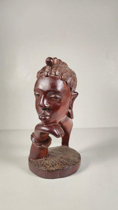 Denker van hardhout - Mende - Sierra Leone (Zonder, Antiek en Kunst, Kunst | Niet-Westerse kunst