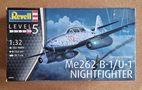 Revell 04995 Messerschmitt Me262 B-1/U-1 Nightfighter 1:32, Hobby en Vrije tijd, Modelbouw | Vliegtuigen en Helikopters, Revell