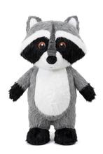 KIMU® Groot Opblaas Kostuum Wasbeer Grijs 2 Meter Opblaasbaa, Ophalen of Verzenden, Nieuw, Carnaval, Kleding