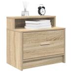 vidaXL Nachtkastjes 2 st met lade 51x31x47 cm sonoma, Verzenden, Nieuw, Hout