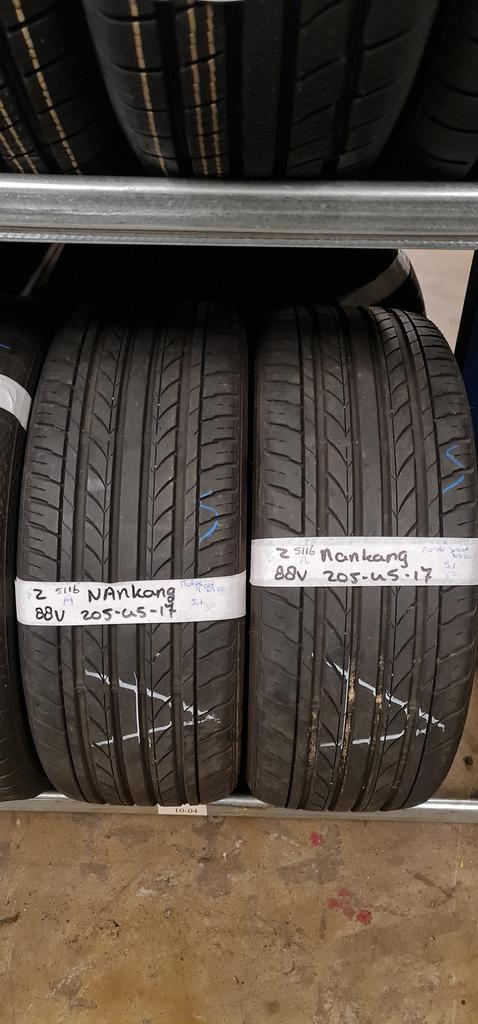 2x 205-45-17 Nankang Zomer 5.1mm €40 Per Band 205 45 17, Auto-onderdelen, Banden en Velgen, 17 inch, Zomerbanden, 205 mm, Personenwagen