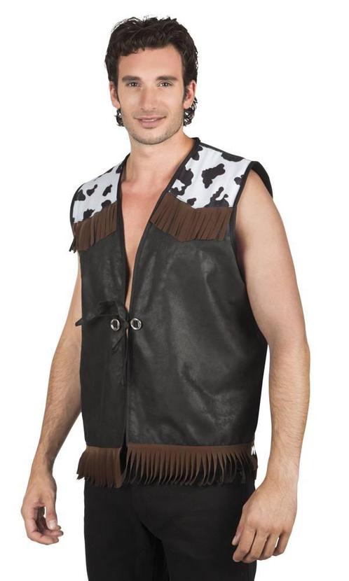 Gilet western black, Kleding | Heren, Carnavalskleding en Feestkleding, Nieuw, Ophalen of Verzenden