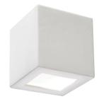 Moderne up down wandlamp Caitlin, wit, keramiek, Huis en Inrichting, Lampen | Wandlampen, Ophalen of Verzenden, Nieuw, Glas, Modern