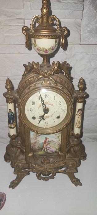 Pendule - Antiek Glas, Metaal, Messing - 1960-1970, Antiek en Kunst, Antiek | Klokken