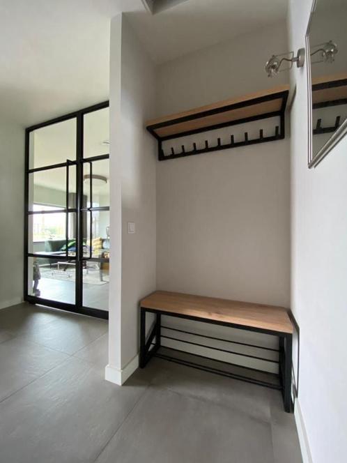 Schoenenrek industrieel eiken/metaal, Huis en Inrichting, Woonaccessoires | Kapstokken, Nieuw, Verzenden