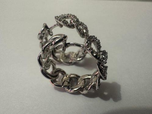 Oorbellen - 18 karaat Witgoud - 0.88ct. tw. Diamant, Sieraden, Tassen en Uiterlijk, Oorbellen