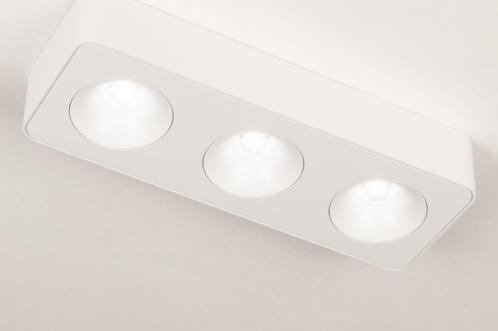 Rietveld Spots - Wit - Metaal, Aluminium, Huis en Inrichting, Lampen | Hanglampen, Verzenden