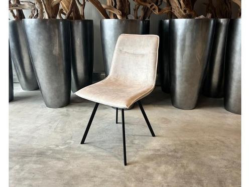Veiling - Stoel Nora (set van 6) Velvet - Velours - Creme -, Huis en Inrichting, Stoelen, Nieuw