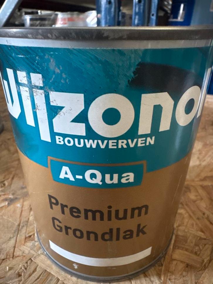 Wijzonol A-Qua Premium Grondlak - ZWART - 1 liter, Doe-het-zelf en Verbouw, Verf, Beits en Lak, Lak, Zwart, Nieuw, Minder dan 5 liter