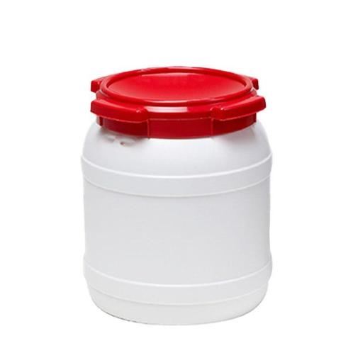 Wijdmondvat 15 liter wit met rood deksel, Zakelijke goederen, Kantoor en Winkelinrichting | Magazijn, Stelling en Opslag, Ophalen of Verzenden