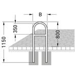 Fietsbeugel fietsenrek Wenen met slot oog, Nieuw