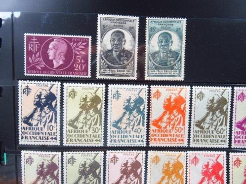 Frans-West-Afrika 1944/1958 - Volledige verzameling, Postzegels en Munten, Postzegels | Europa | Frankrijk