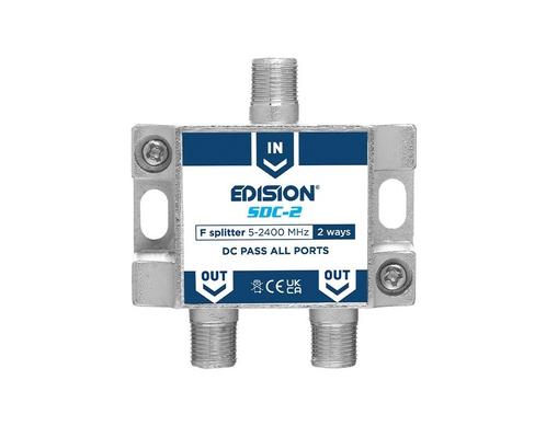 Edision signaal splitter 2-voudig 5-2400 Mhz, Computers en Software, Netwerk switches, Nieuw, Ophalen of Verzenden