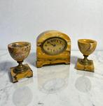 Klok (3) - Onyx - 1920-1930 - Horloge en zijn snedes - Art, Antiek en Kunst