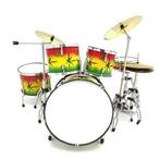 Miniatuur decoratief Rasta drumstel, Verzamelen, Muziek, Artiesten en Beroemdheden, Ophalen of Verzenden, Nieuw, Overige typen