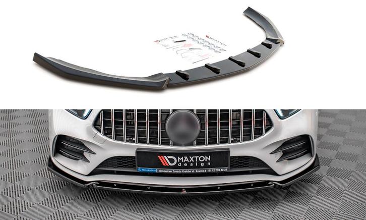 Front Splitter V.4 voor Mercedes A35 AMG W177/ V177 AMG Line, Auto diversen, Tuning en Styling, Ophalen of Verzenden