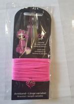 NICI Ayumi , armband textiel met ster hanger Hope, roze kleu, Nieuw, Verzenden