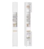 Hoge Badkamerkast 20 cm Breed – Met Lade en Deuren, Wit, Huis en Inrichting, Verzenden, Nieuw