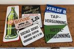 TE KOOP GEVRAAGD OUDE EMAILLE RECLAME BORDEN BORD BORDJE