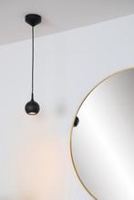 Lucide FAVORI - Hanglamp Badkamer - 1xGU10 - IP44 - Zwart, Verzenden, Zo goed als nieuw