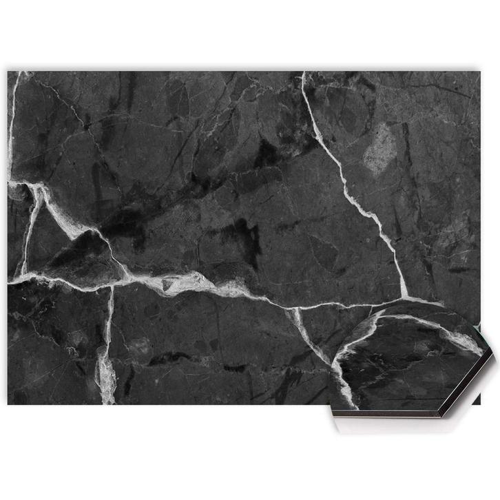 Black Marble Spatscherm - 100x50 cm, Huis en Inrichting, Keuken | Keukenelementen, 50 tot 75 cm, Overige kleuren, Nieuw, Minder dan 100 cm